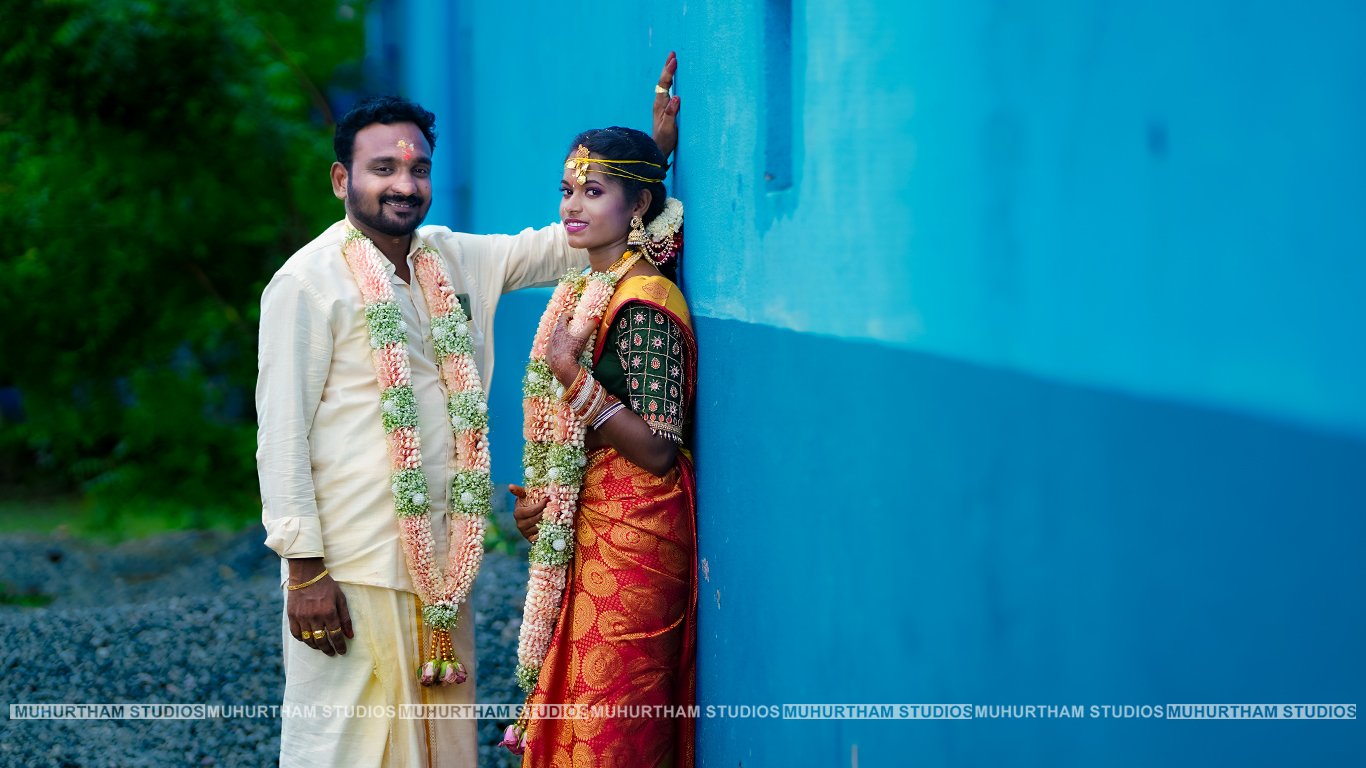 Wedding couple portrait